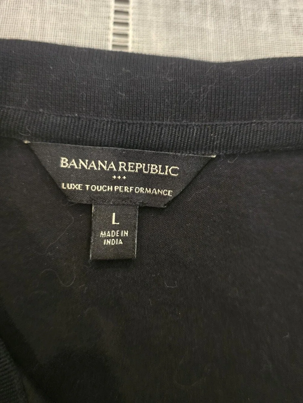 Banana Republic Luxury Performance Polo Shirt Black Size Large